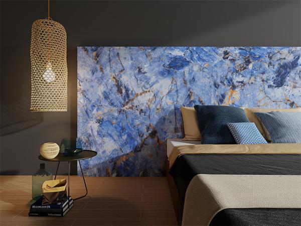 1600x3200mm Porcelana de parede polida SGS Chapas de pedra sinterizadas e chapas de rocha de porcelana para shopping e reconstrução