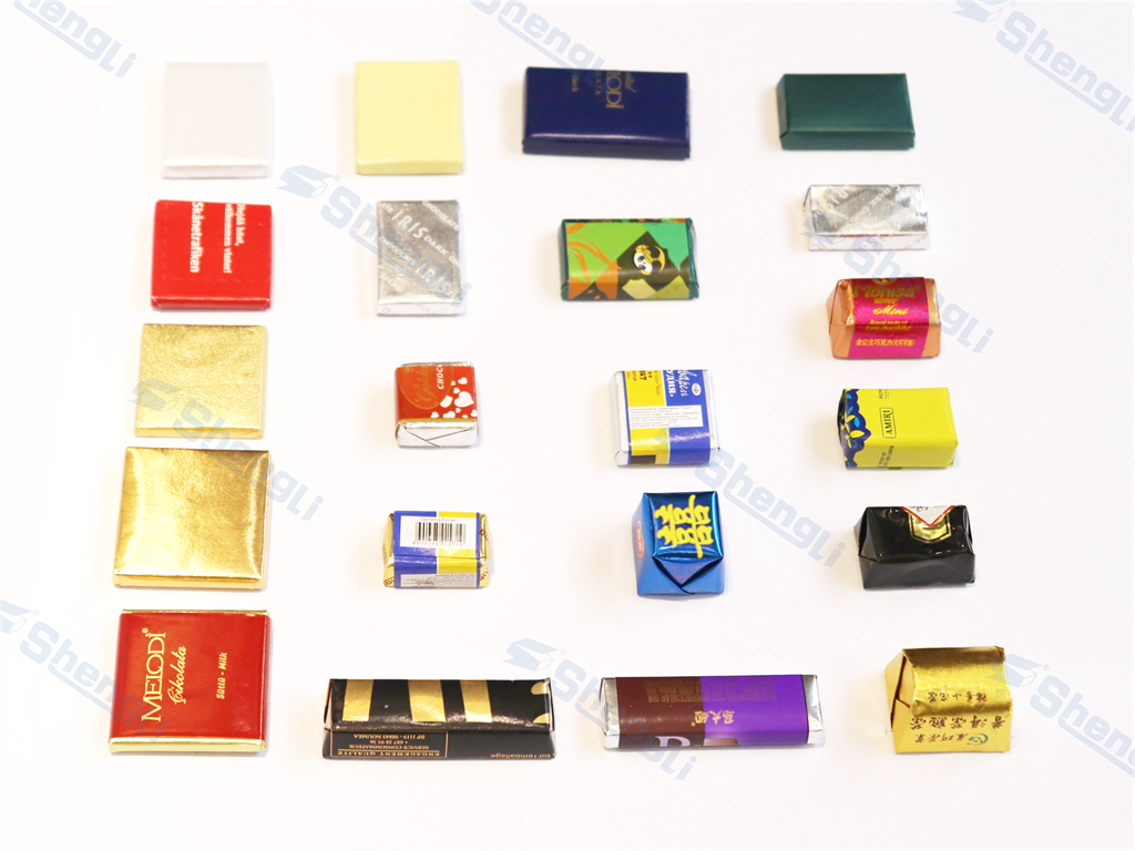 300pcs/Min Automatic Candy Wrapping Machine For Rectangle Flake Bunch Chocolate