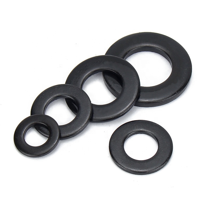 Black Oxide Finish Glass Filled PA66 Nylon Washer Plastic Gasket DIN125 Standard