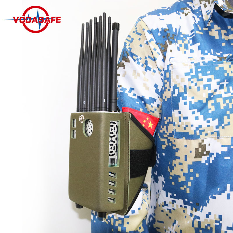 12 Jammer 12Walt 30meter сигнала отслежывателя диапазонов 5G 4G 3G Wifi GPS портативный сжимая ряд