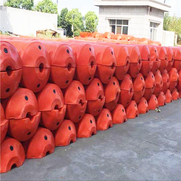 Polyurethane HDPE espuma preenchida dredge tubo flutua resistente a UV
