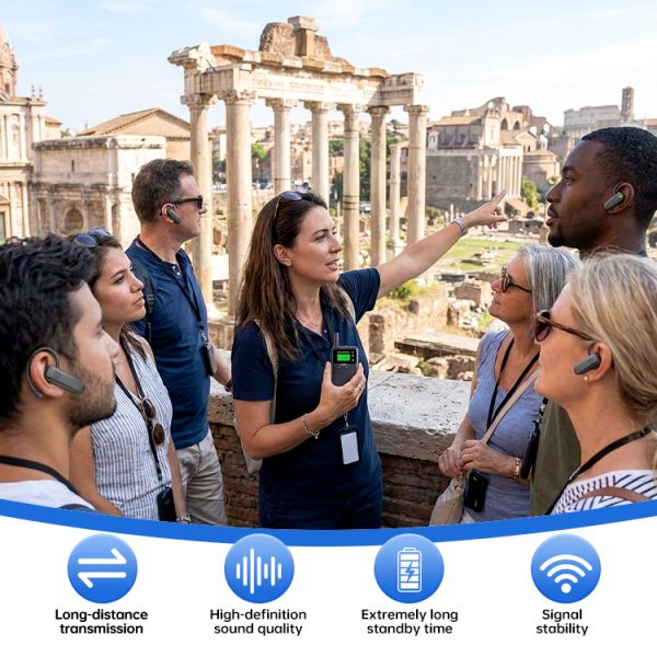 Low-latency Wireless tour guide system
