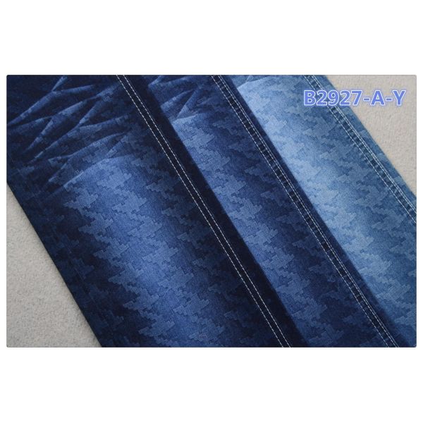 8.5 oz Floral Printed Cotton Stretch Denim Fabric