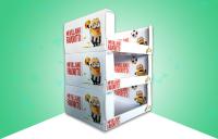 4 cores CMYK Minion PDQ Caixas de papelão com design empilhável para garrafas de bebidas infantis