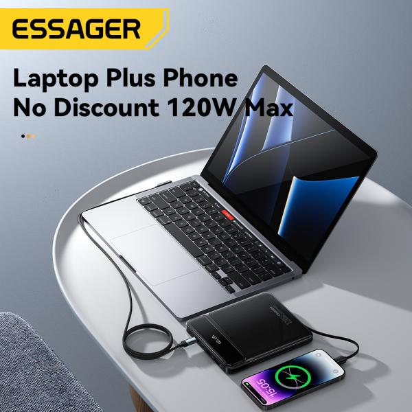 ESSAGER PB905 Series 4 Ports 20000mAh Power Pack Portable Power Bank with Private Mold and TYPE-C Input Interface