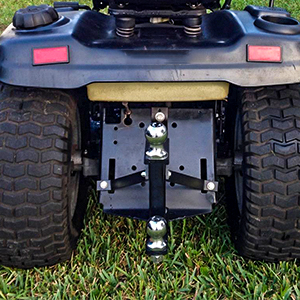 Конструкция логотипа на заказ Стальная газонокосилка прицеп буксирующий прицеп для Cub Cadet Pro Hi Hitch