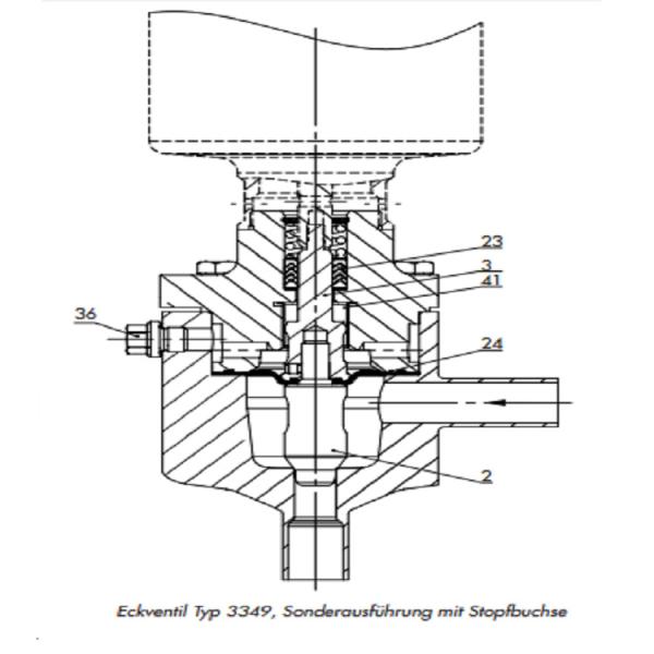 Industrial Pneumatic Control Valve PN 10 Pressure Without Lining Compact Structure