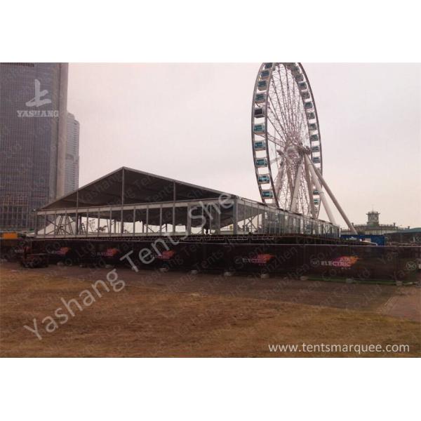 Large Heavy Duty Outdoor Tents Marquee Transparent Glass Wall Designed