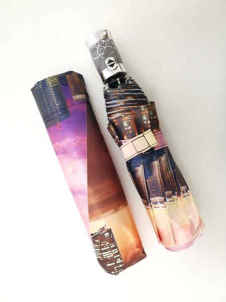 Satin Fabric Self Opening And Closing Umbrellas With Full Logo Printing