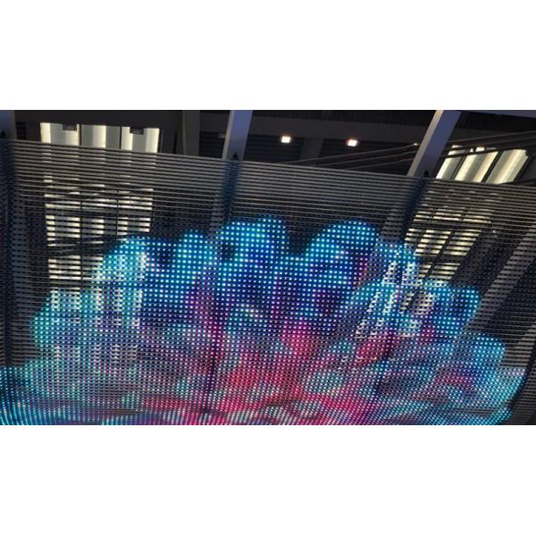 Дисплей с светодиодным экраном полного цвета LED Mesh Screen Flexible Led Curtain Display
