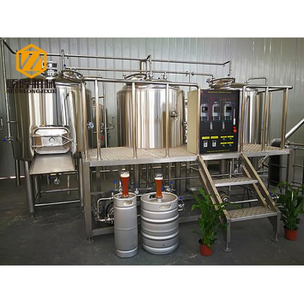 SS304 Beer brewing kit  beer fermentation equipment with conical fermenters