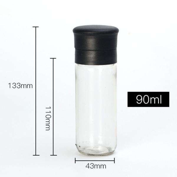 Кухня 90мл шейкера Чили опорожняет стеклянные опарникы с крышкой шейкера