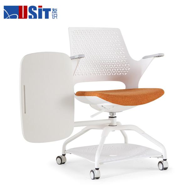 School Lift Training Ergonomic Folding Office Chair With Writing Pad