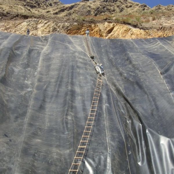 Anti Slip Hdpe Textured Geomembrane Slope Protection  Waterproof Geomembrane Liner