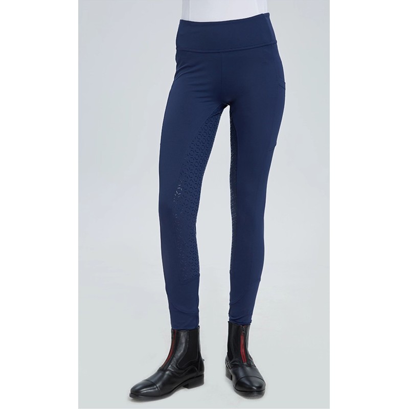 Custom OEM Women Four Seasons High Elastic Silicone Grip Equestrian Training Horse Riding Breeches