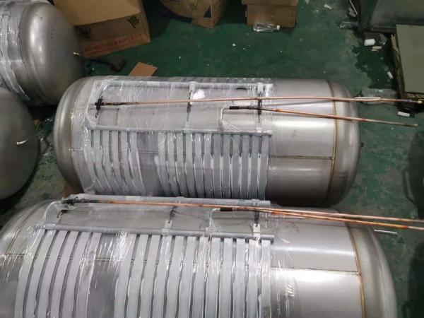 water tank with outer coil