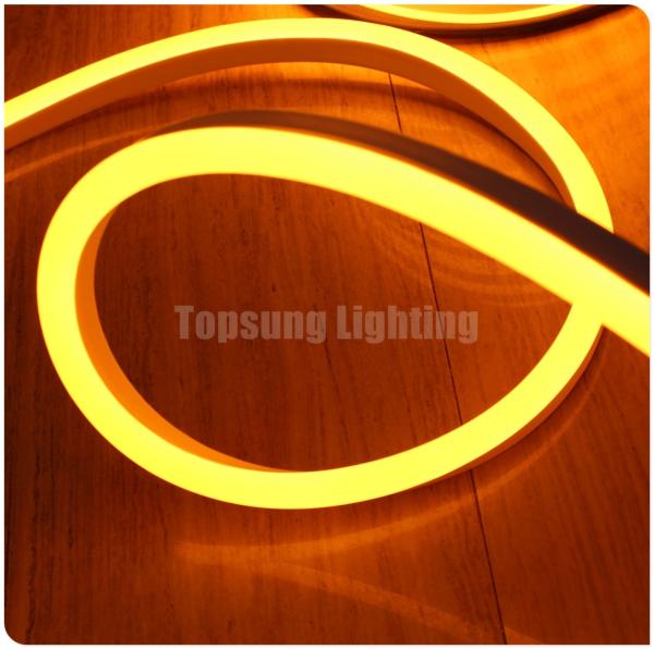 Capa de PVC de cor amarela faixa flexível de neon 220v com fita de fita de neonflex 11x18mm fina impermeável decoração exterior