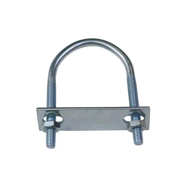 High Quality Stainless Steel Carbon Steel Pipe Clamp Pipeline Fixture Fixation Galvanized U-shaped Bolts  U Bolt Clamp