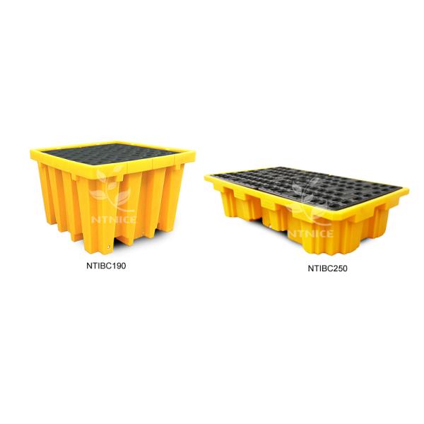 Heavy Duty 1100 Litre Industrial IBC Spill Containment Pallets 1600x1600x700mm