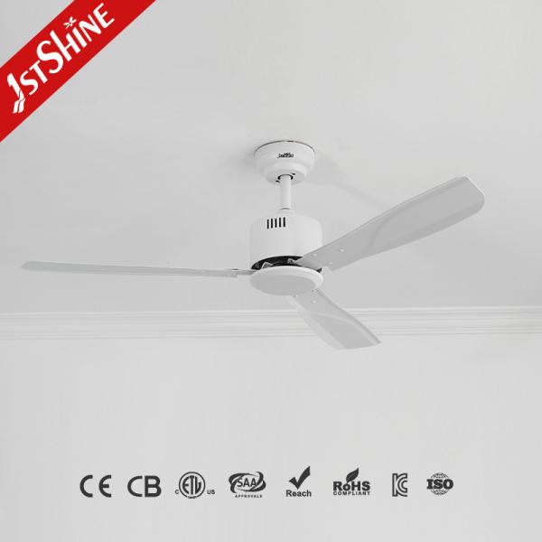 Estilo moderno 50 polegadas lâminas de ferro Metal ventilador de teto com controle remoto de 1stshine