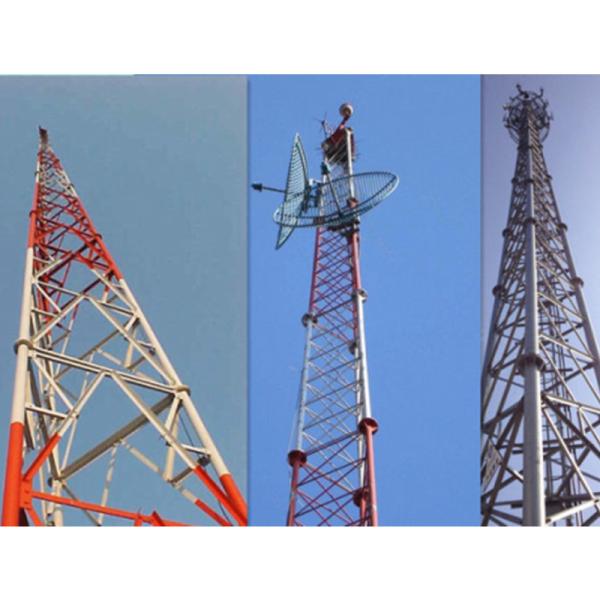 Galvanized Steel Pipe Self Supporting Communication Tower Telecom Cable 30m
