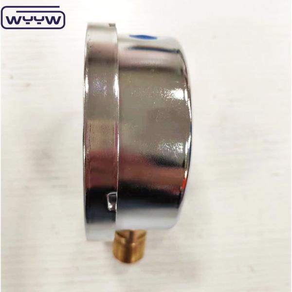 Novo produto, caixa cromada da baioneta 1/2bsp barra de entrada radial psi 4 manômetro do manômetro de pressão com glicerina
