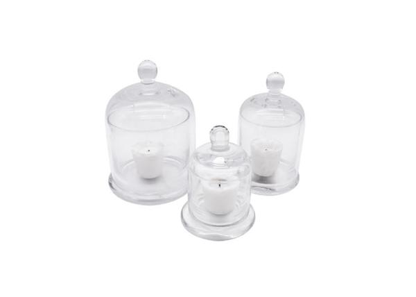 Transparent Candle Making 8cm 10.5cm Empty Glass Jars
