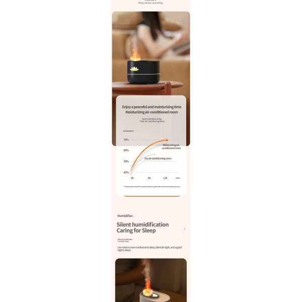 OEM Desktop Aroma Cool Mist Diffuser USB Electric Diffuser With 7 Color Ambient Light