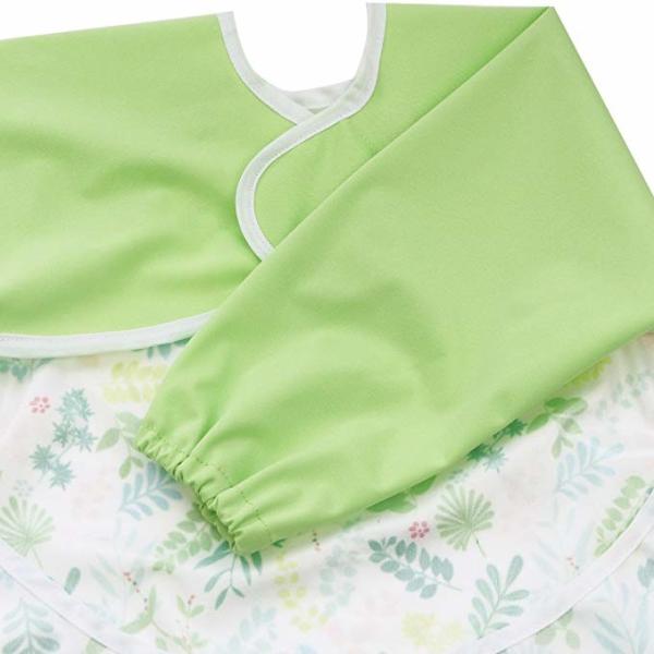 6-24 Months Baby Teething Bibs , Wipe Clean Long Sleeved Bib With Pocket