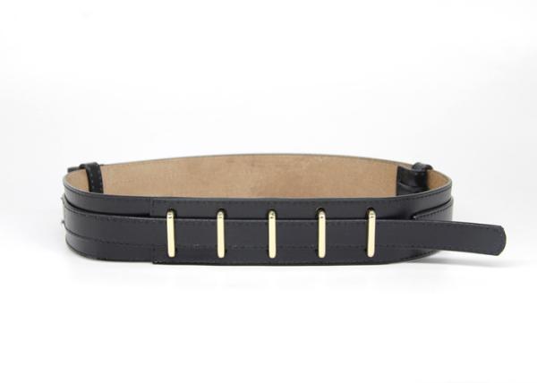 Customized Black 40mm Womens Genuine Leather Belt