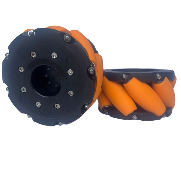 Heavy Duty Mecanum Wheels for Robots with Customizable Diameter and Aluminum Alloy 7075 Construction