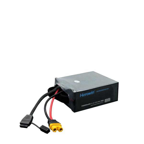 Herewin 14S1P 16Ah 51.8V LiPo Pouch UAV Battery 25C High Discharage Rate