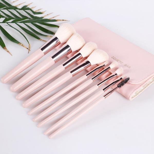 Sensitive Skin Wool Makeup Brushes Long Service Life Travel Cosmetic Kit