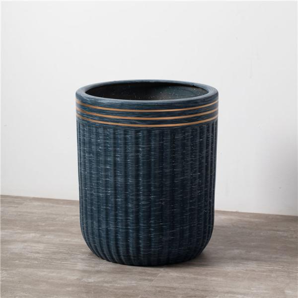 Modern handmade gold rim decorative garden porcelain bonsai pots cheap ceramic matte flower pots for plants