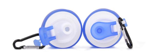 Portable Collapsible Silicone Water Bottle BPA Free For Hold Water , Milk