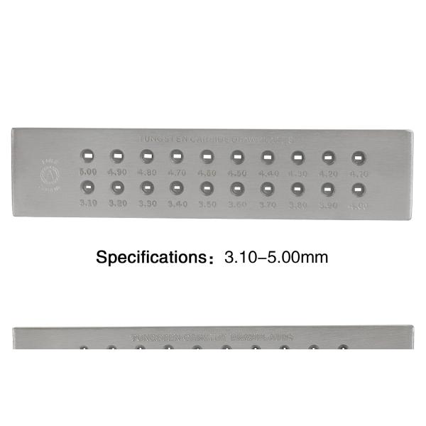 Плита притяжки карбида вольфрама инструментов аксессуаров ювелирных изделий стального сплава прямоугольная