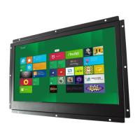 Plein moniteur RS232 d'affichage à cristaux liquides de cadre ouvert de HD à télécommande avec des angles de visualisation
