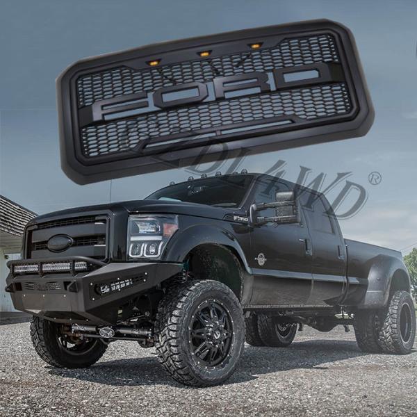 Отполированный автоматический передний гриль для Форда Ф250 350 2011 2012 2013 2014 2015 2016