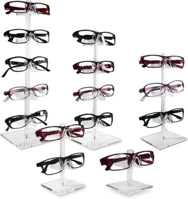 Rectangular Eyeglasses Sunglasses Stand Rack Holder Glass Floor Display Case Eyewear