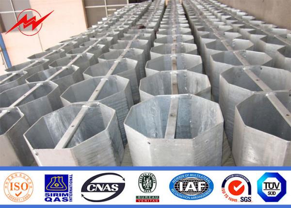 Electrical Transmission Line Steel Tubular Pole For Power Line Project