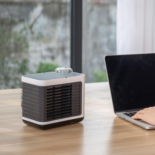 Mini Frio de Ar Evaporativo Ventilador de Frio de Ar Portátil Ventilador de Mesa Pessoal