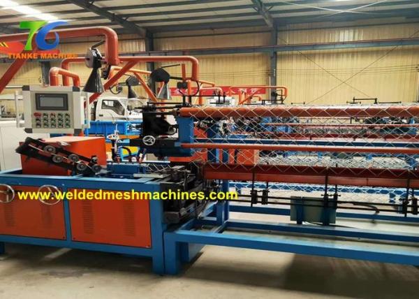 3.8KW Fencing Net Making Machine 1.2mm Chain Link Fence Equipment