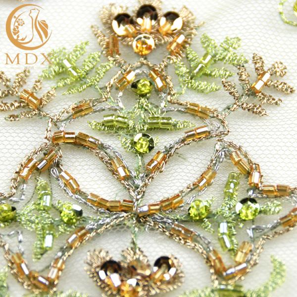 Ширина ручной работы 135cm особенных тканей шнурка свадьбы материальная расстворимая в воде