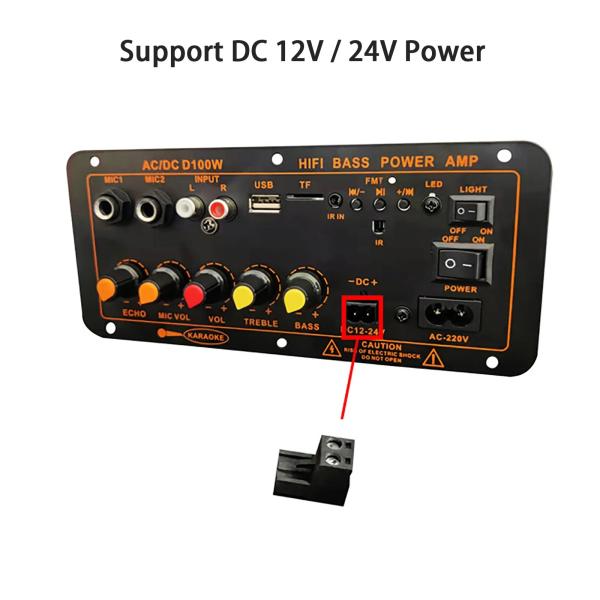 Автомобиль BT Аудио Усилитель для караоке Аудио Спикер Субвуфер Бас Hifi Усилитель