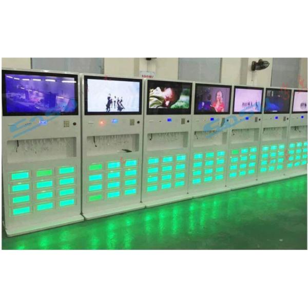 Киоск Signage 32in взаимодействующий Lcd цифров вертикали QC 2,0 NFC ETC с 9 шкафчиками