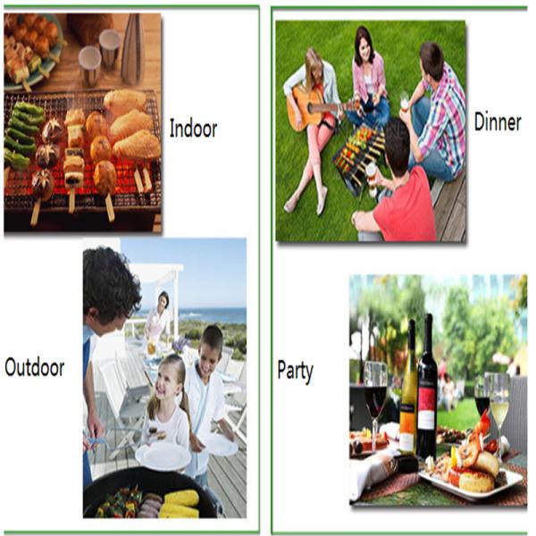 High Quality  Easy carry portable garden Tabletop charcoal bbq grill for 3 people