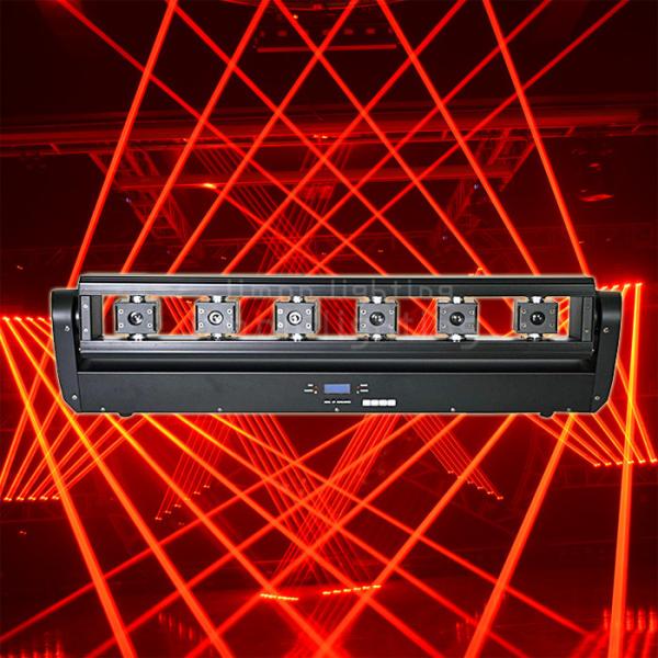 DJ Lighting 6 Eyes 500mw Red Beam Moving Head Laser Bar Lights