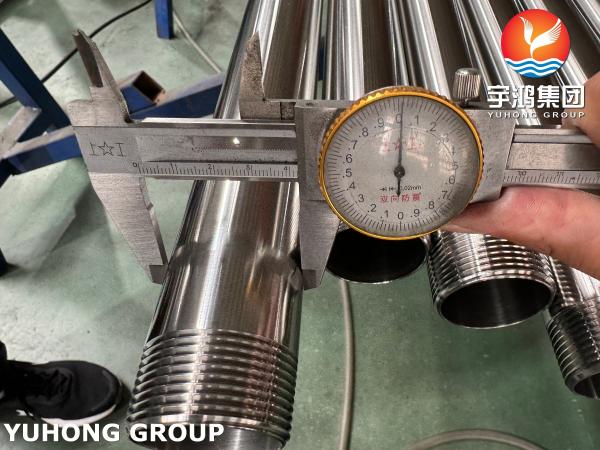 ASTM A270 TP304 Sanitary Stainless Steel Tube With External Thread End