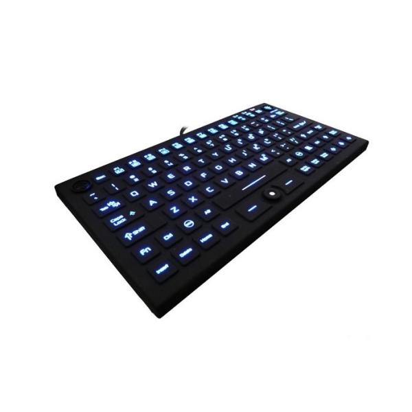 Waterproof Backlit Usb Keyboard With Mouse , Silicone Rubber Illuminated Keyboard