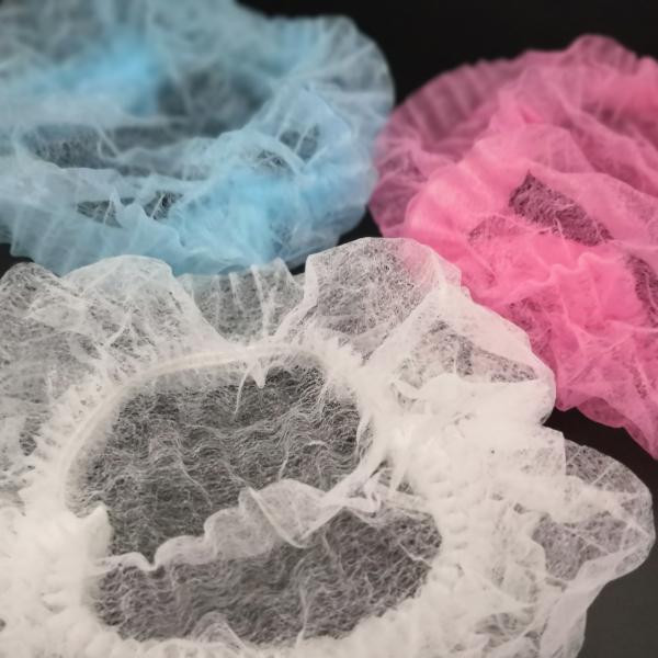Eco Friendly 21 Disposable Non Woven Bouffant Cap